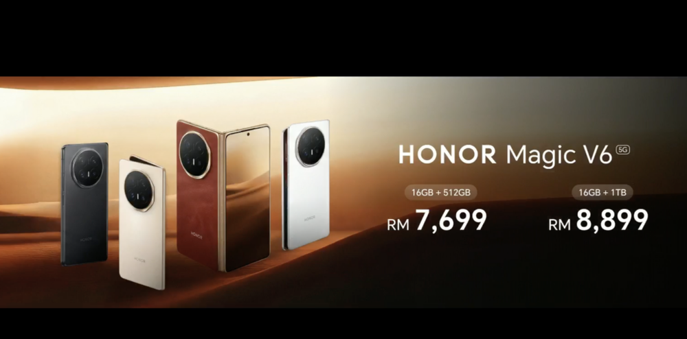 Image from: HONOR Magic V6 Launched in Malaysia: RM7,699 for Insane Durability and a FREE 43-inch Google TV