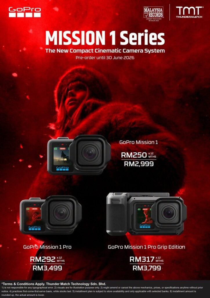 Image from: GoPro Mission 1 series now available in Malaysia, from RM2,999
