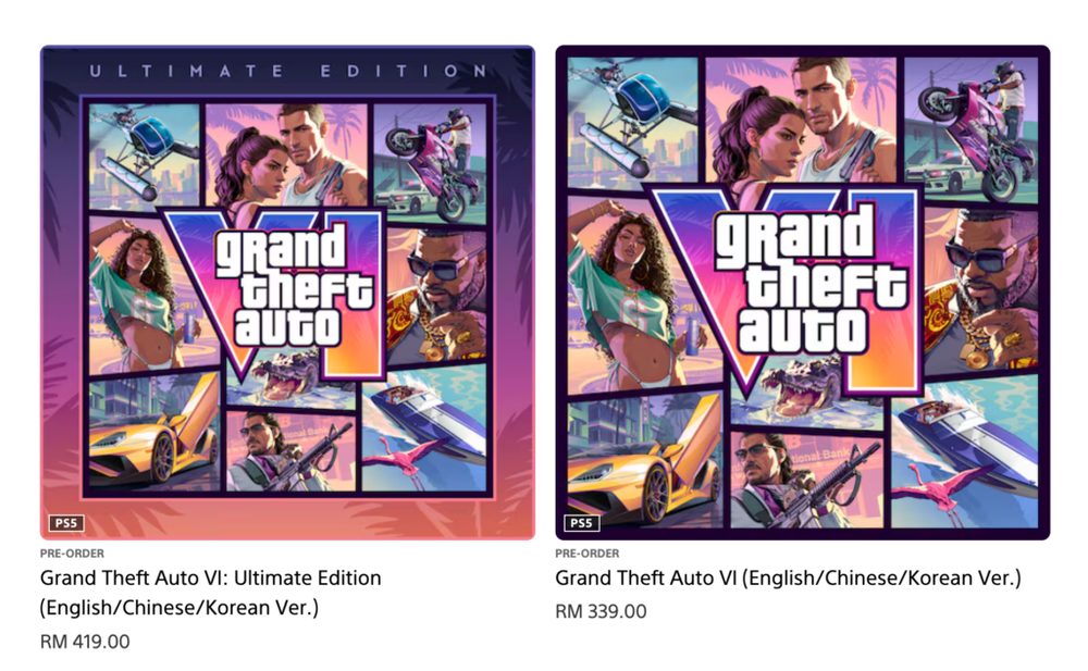 Image from: GTA VI pre-order now live, priced from RM339