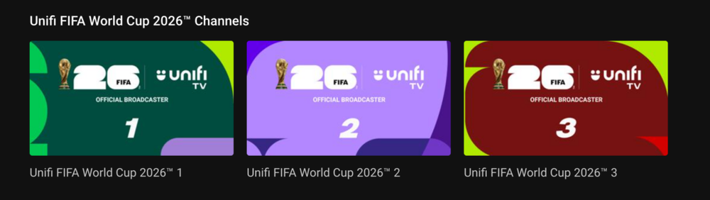 Image from: Unifi TV Fifa World Cup 2026 Pass: RM20 for 1-day pass, from RM50 for all 104 matches