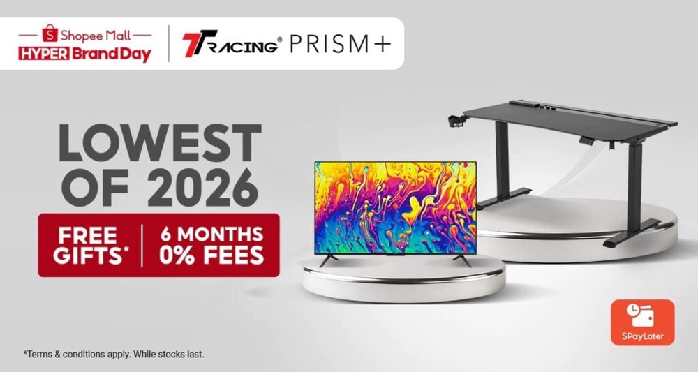 Image from: Prism+ and TTRacing offer up to 70% discounts at Shopee’s first Hyper Brand Day