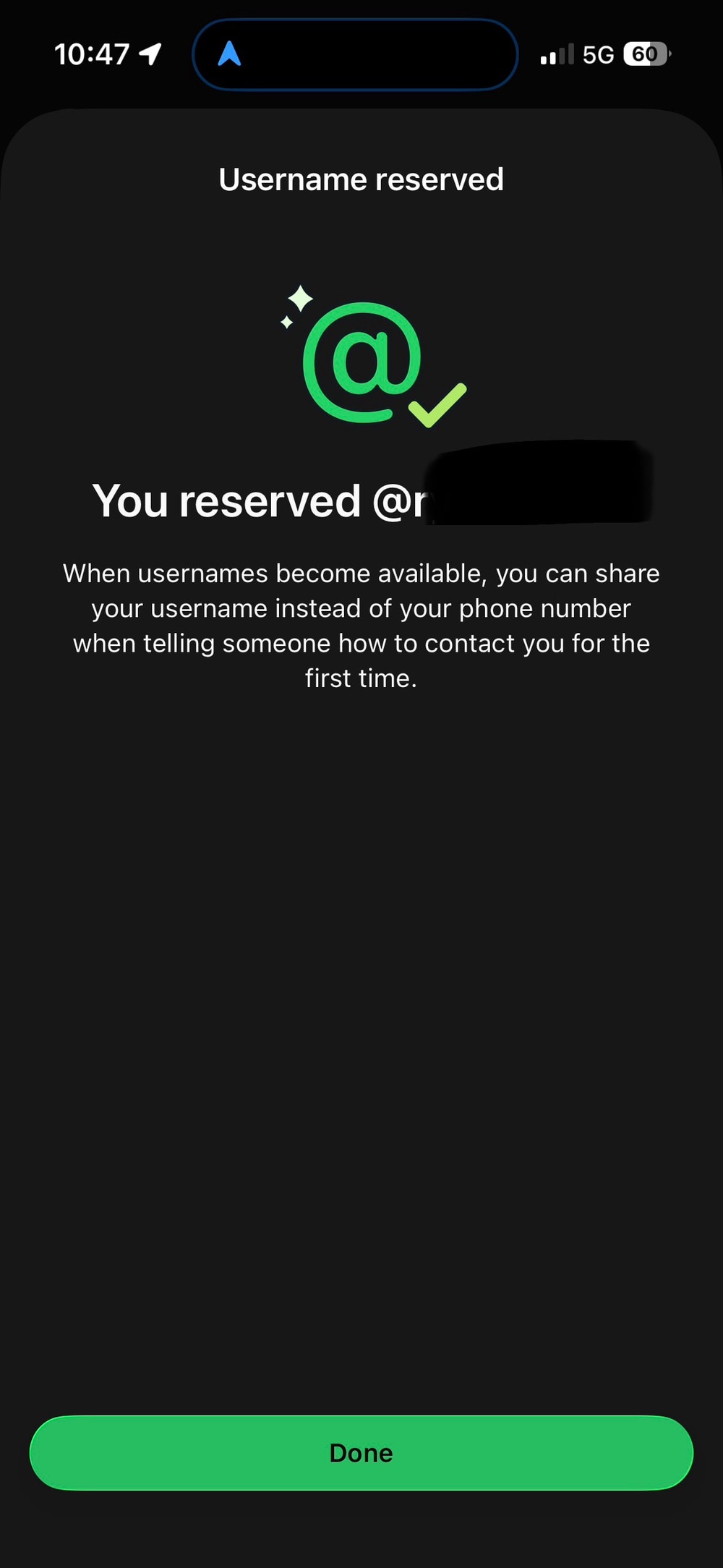 Image from: It’s time to reserve your username on WhatsApp