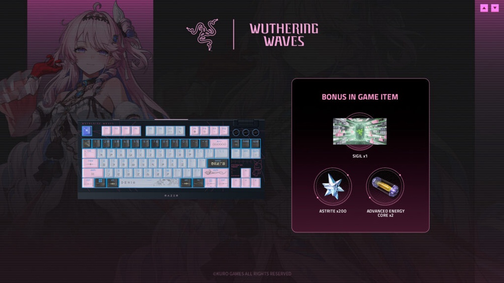 Image from: Razer x Wuthering Waves Collection announced, comes with bonus in-game items