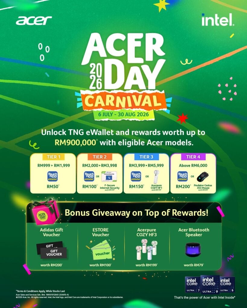 Image from: Acer Day 2026: Win a trip to Korea and snag discounts up to 85% off from 6 to 12 July