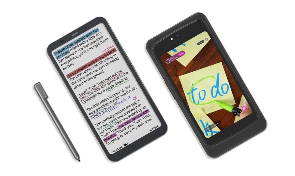 Image from: The Bigme HiBreak Dual 2 is a smartphone with an eInk screen in front, LCD screen behind
