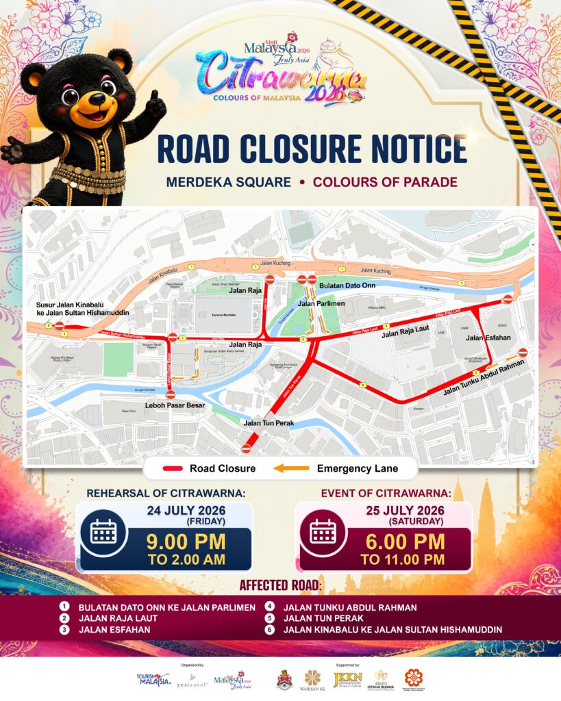 Image from: Jalan Raja to close for almost a week ahead of Citrawarna 2026