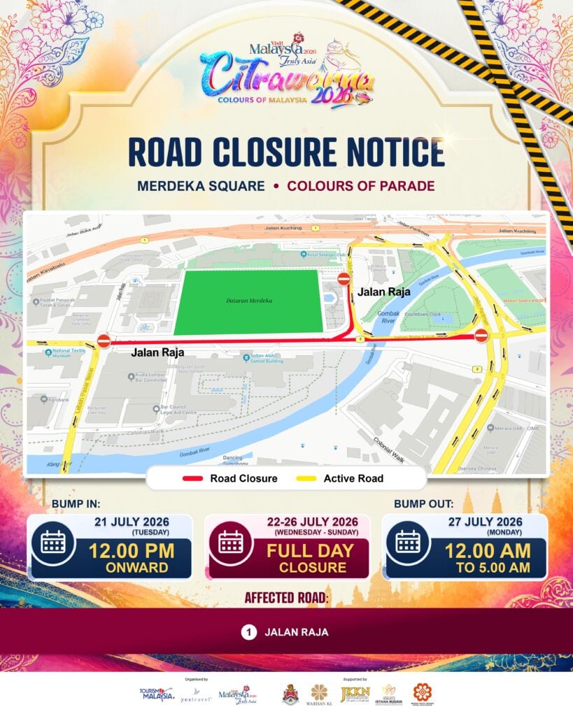 Image from: Jalan Raja to close for almost a week ahead of Citrawarna 2026