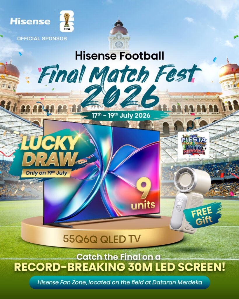 Image from: Hisense is whipping out a 30m LED screen at Dataran Merdeka for the 2026 World Cup final