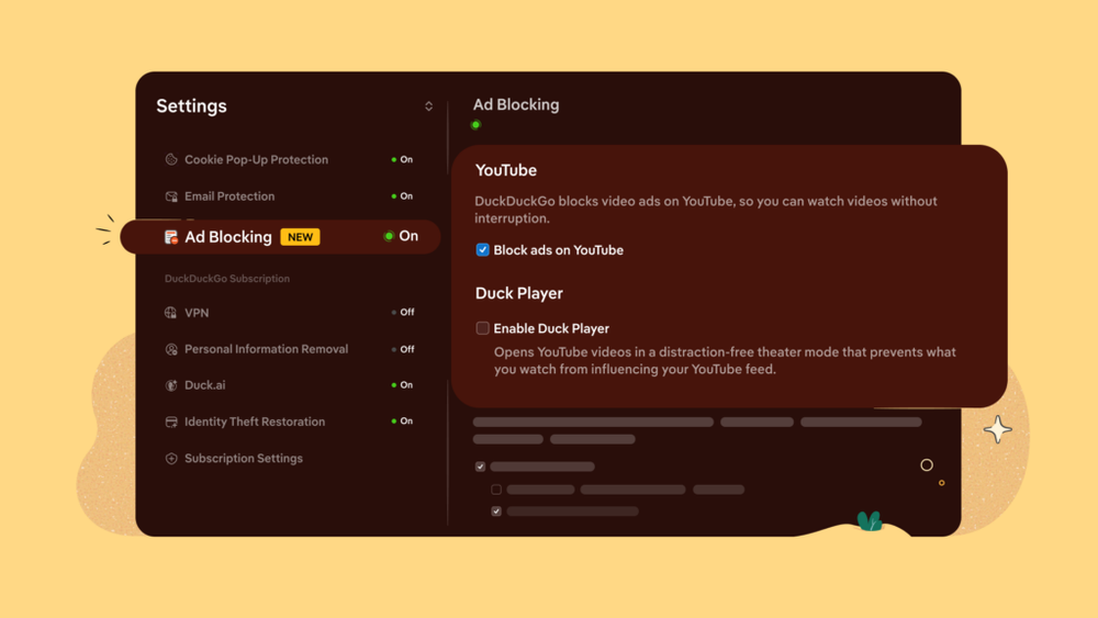 Image from: DuckDuckGo browser now blocks YouTube ads by default