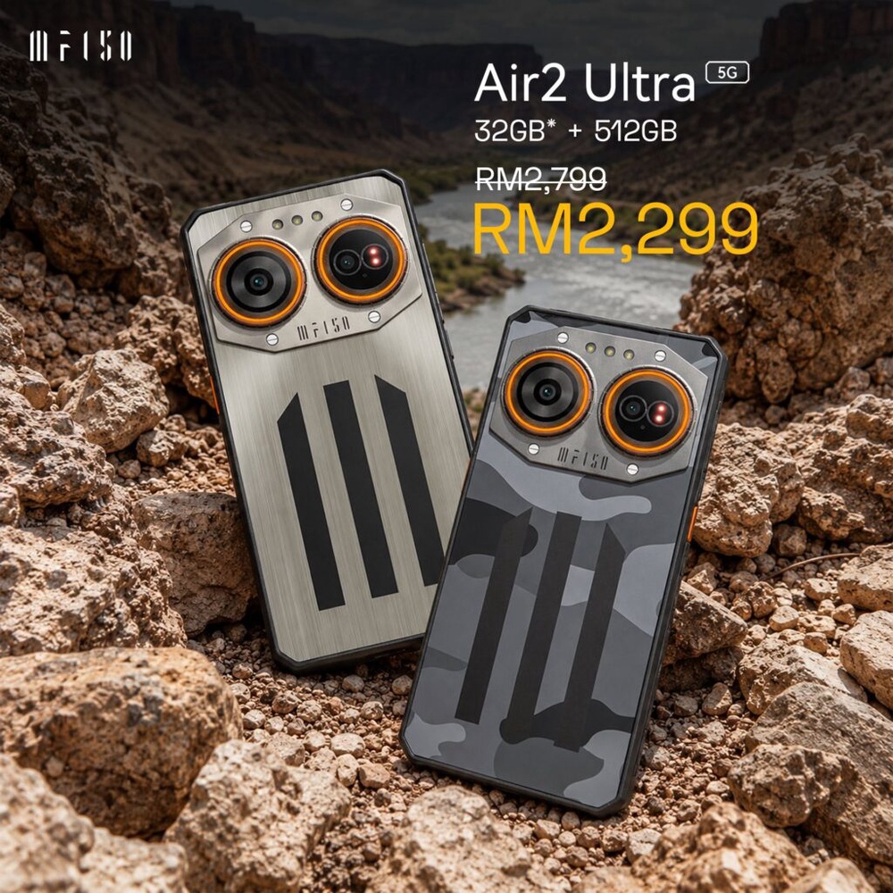 Image from: iiiF150 Air 2 Ultra: World’s thinnest rugged phone now in Malaysia, priced at RM2,299