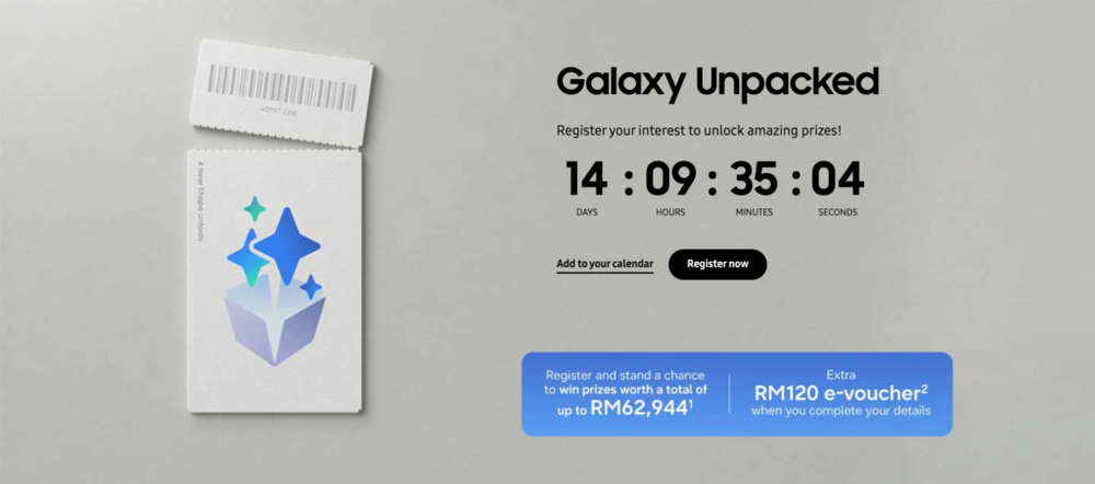 Image from: Galaxy Unpacked event confirmed for 22 July