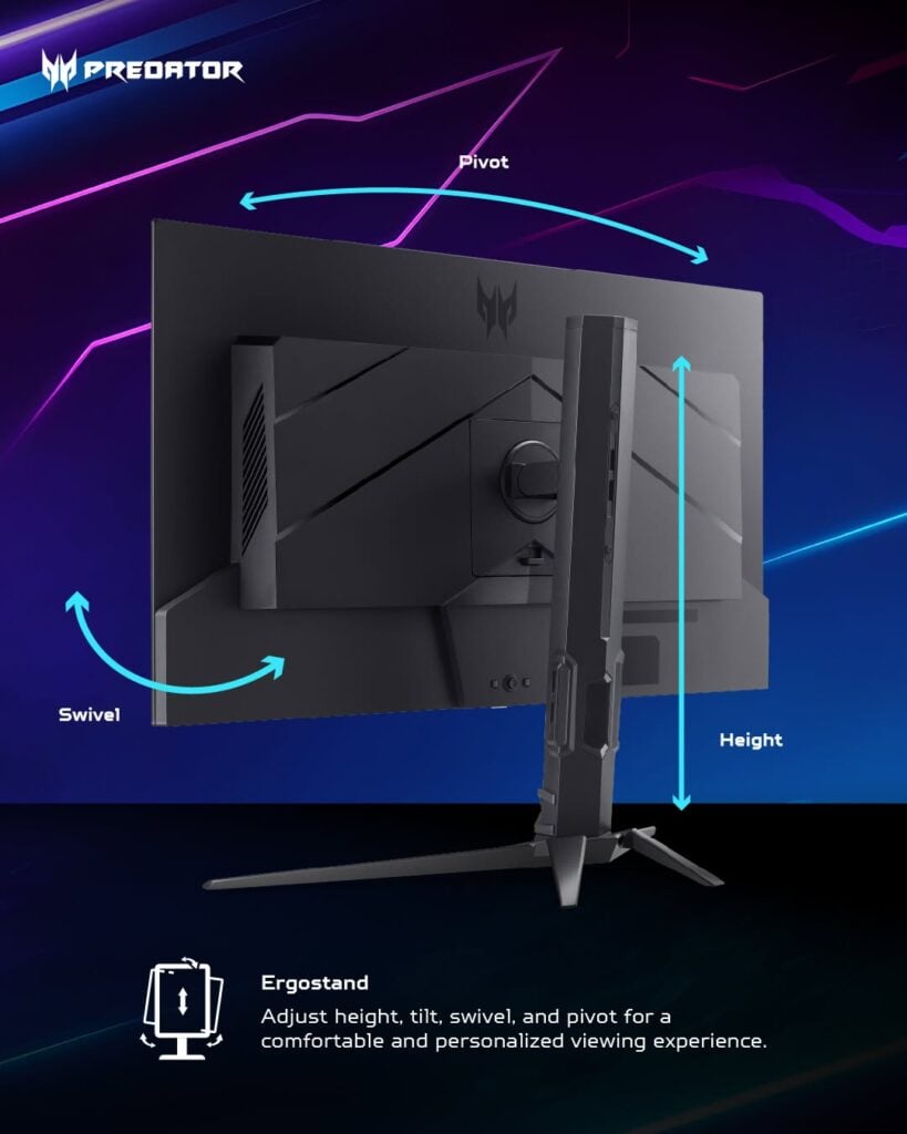 Image from: Acer Predator X27U W2: 26.5″ QD-OLED gaming monitor with 240Hz refresh rate for RM1,799