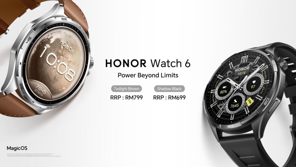 Image from: Honor Watch 6: Up to 35 days of use, now with badminton and football modes, from RM699