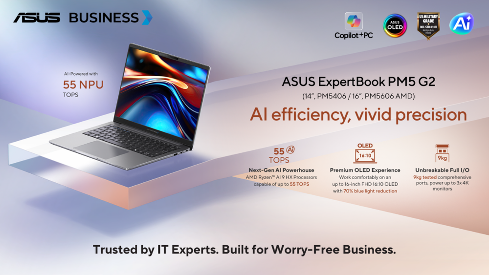 Image from: Asus refreshes ExpertBook P series of business laptops, now starts from RM4,799