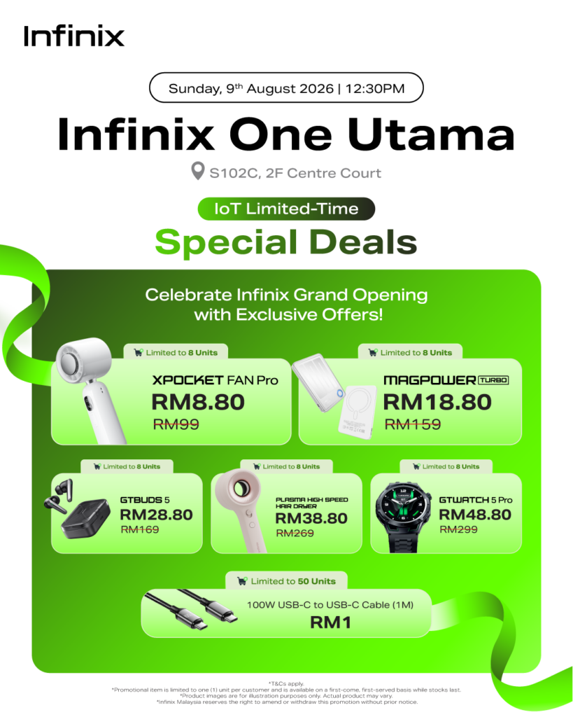 Image from: Infinix celebrates new store in 1 Utama with plenty of deals and discounts