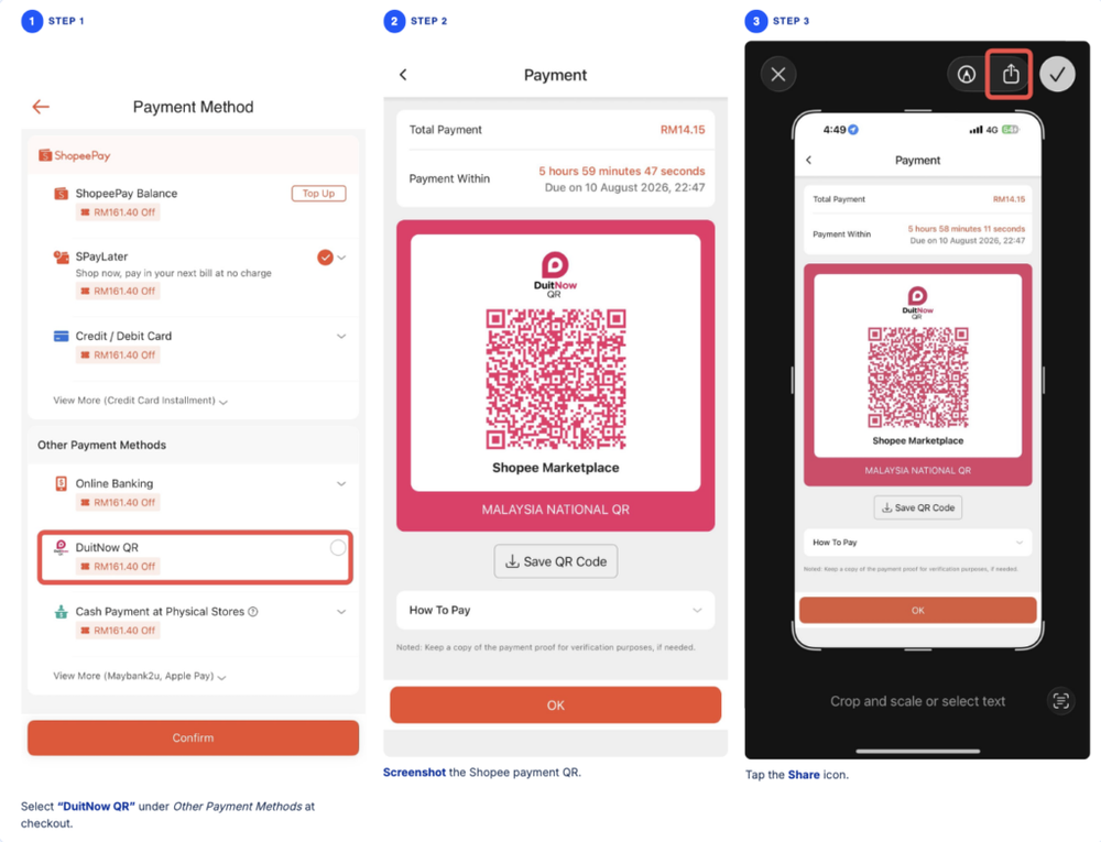 Image from: You can finally pay on Shopee with your TNG eWallet, here’s how to do it