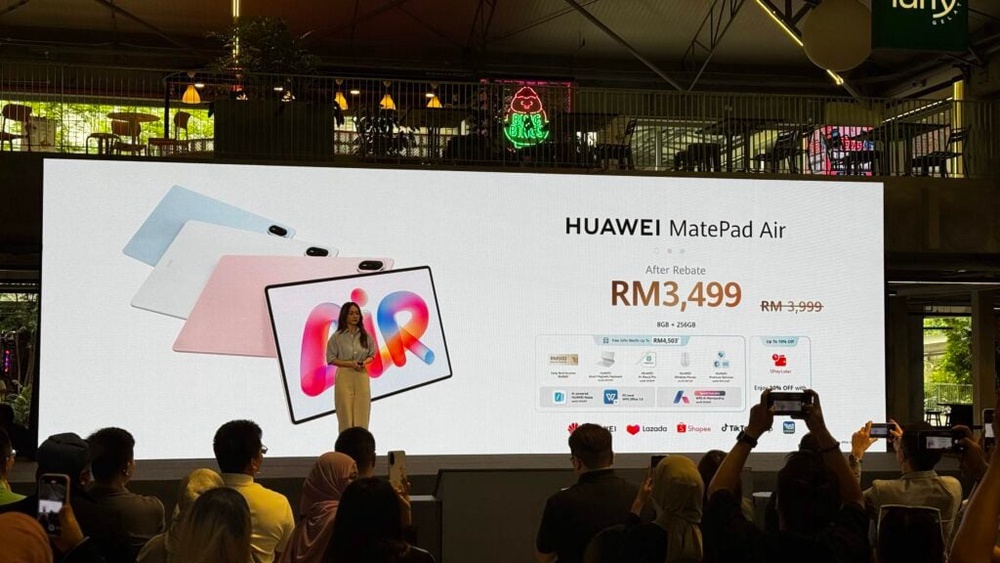 Image from: Huawei MatePad Air with ultra thin design, only 509g, priced at RM3,999