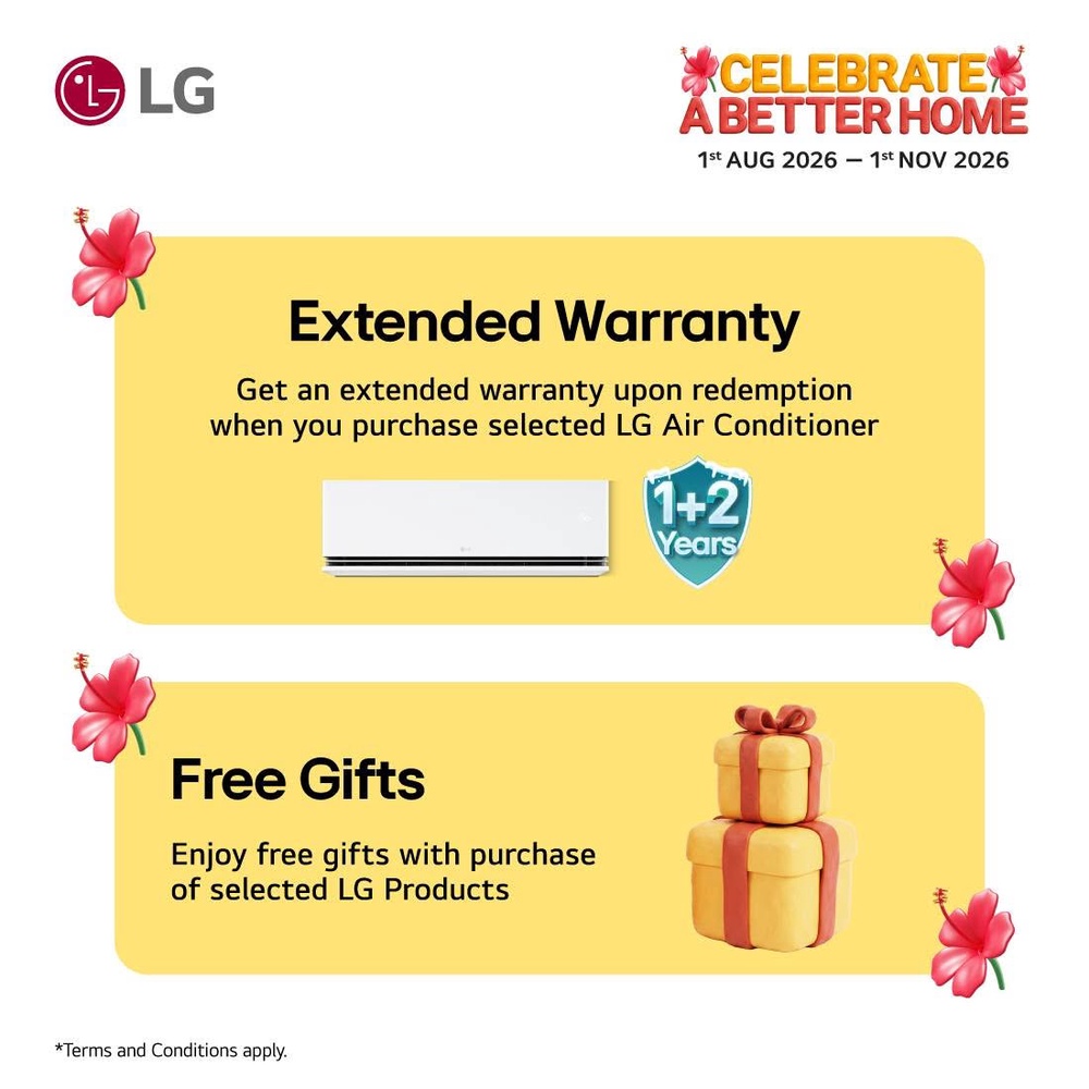 Image from: Snag discounts and up to RM4,000 in Touch ‘n Go eWallet credit during LG’s Merdeka promotion