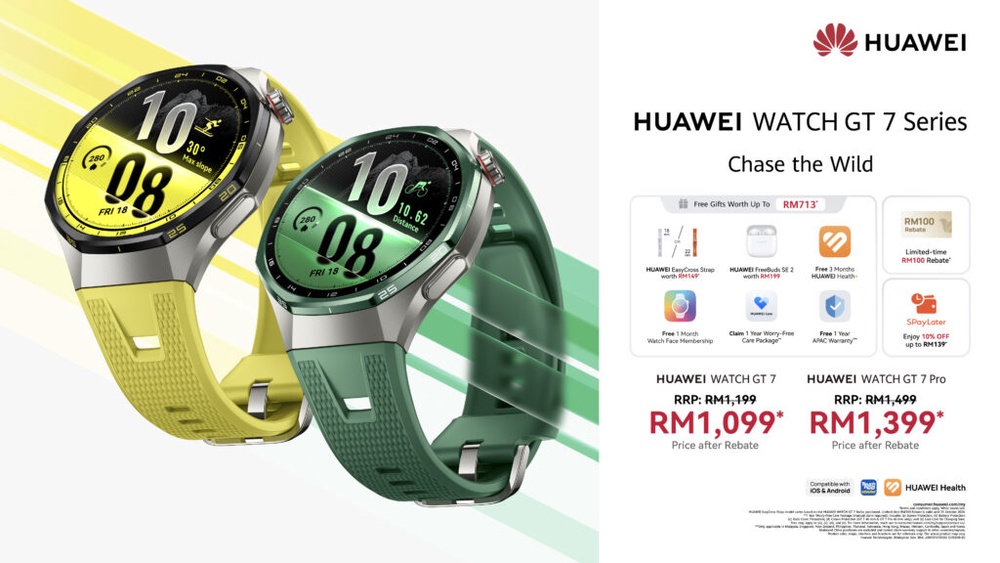 Image from: Huawei Watch GT 7 and Watch GT 7 Pro: Diabetes Risk Study and smarter sports tracking, from RM1,199