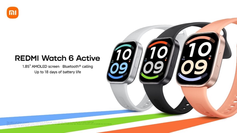 Image from: Xiaomi launches REDMI Watch 6 Active, Watch 6 Lite and Smart Band 11 Active in Malaysia, from RM119