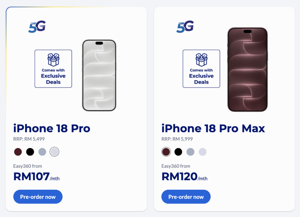 Image from: CelcomDigi iPhone Duo, iPhone 18 Pro and Pro Max pre-order: Offers worth up to RM7,105