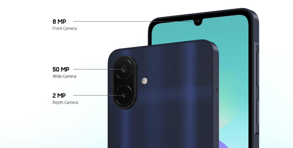 Image from: Samsung Galaxy A08: Entry-level smartphone with 6,000mAh battery and IP64 rating