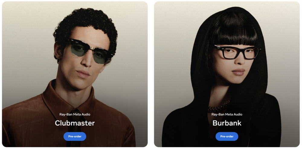 Image from: Meta unveils Ray-Ban Meta Audio without a camera, Plus Ray-Ban Meta Gen 3