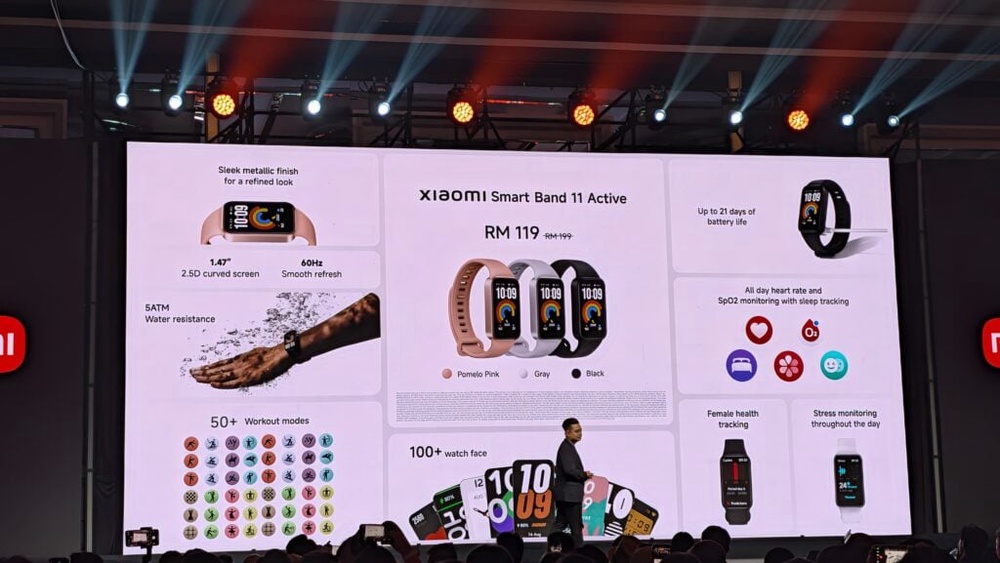 Image from: Xiaomi launches REDMI Watch 6 Active, Watch 6 Lite and Smart Band 11 Active in Malaysia, from RM119