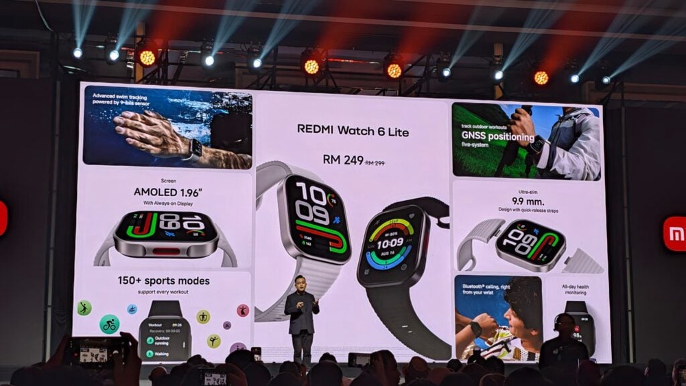 Image from: Xiaomi launches REDMI Watch 6 Active, Watch 6 Lite and Smart Band 11 Active in Malaysia, from RM119