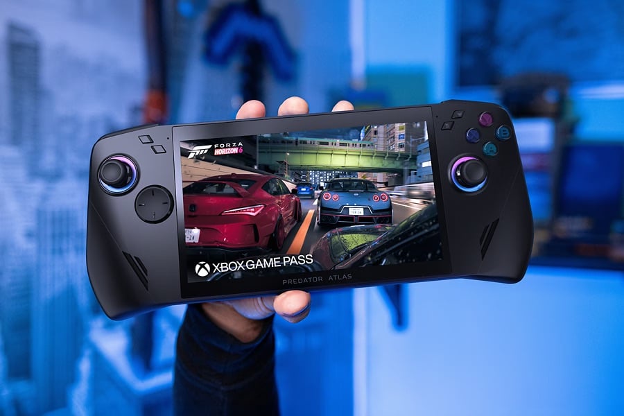 Image from: Predator Atlas 7: Intel-powered gaming handheld with TMR joysticks, Hall-effect triggers