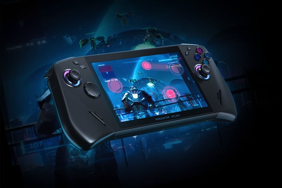 Image from: Predator Atlas 7: Intel-powered gaming handheld with TMR joysticks, Hall-effect triggers