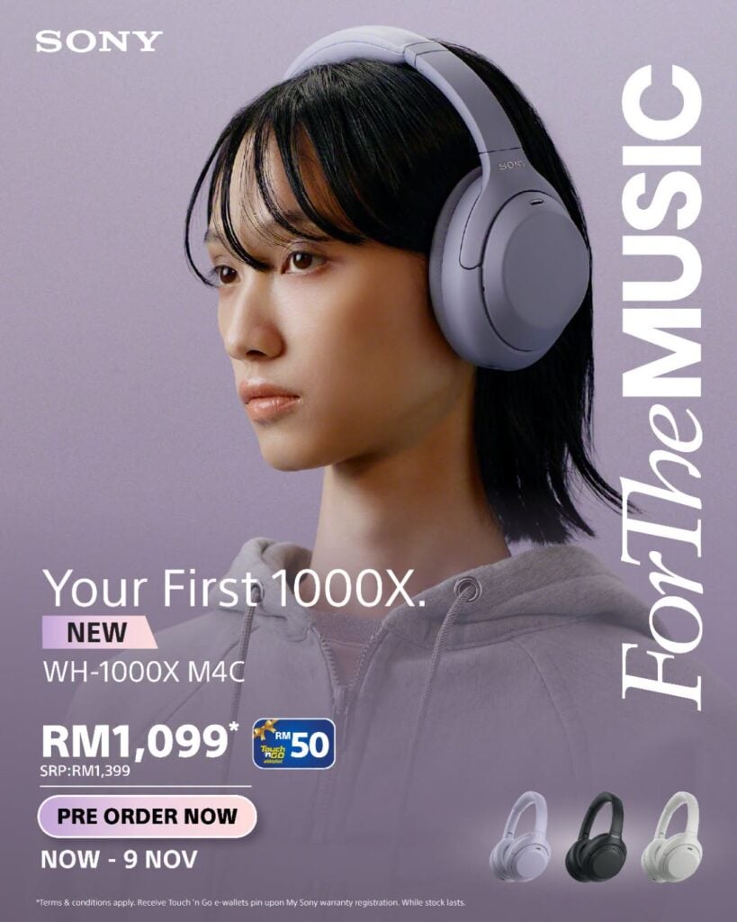 Image from: Sony WH-1000XM4C: Six year old headphones refreshed for 2026, priced at RM1,399