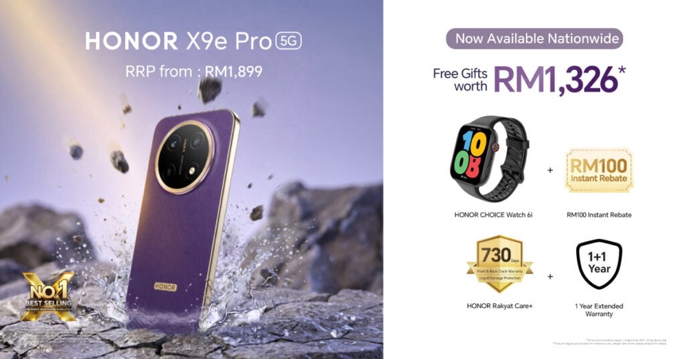 Image from: Honor X9e Pro has sold over 10,000 units in Malaysia during its first day of sales