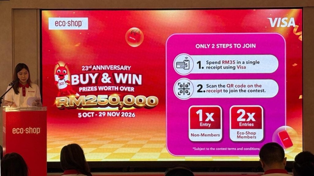 Image from: Eco-Shop 23rd anniversary: Spend RM35 to win a Proton X70 and other prizes worth RM250,000