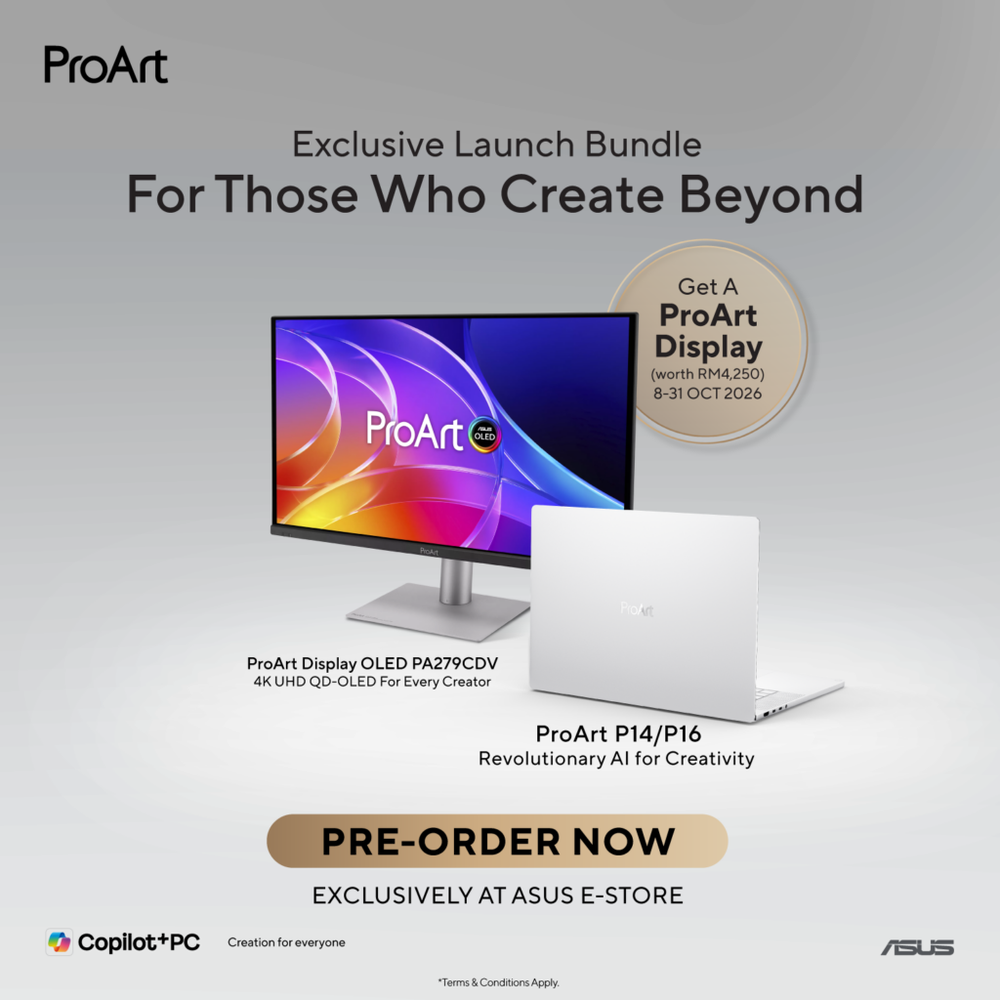 Image from: Asus ProArt P14 and P16 with RTX Spark now open for pre-order in Malaysia, from RM29,999