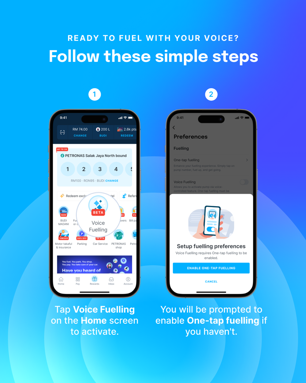 Image from: Setel Voice Fuelling lets you activate your pump by voice in four languages
