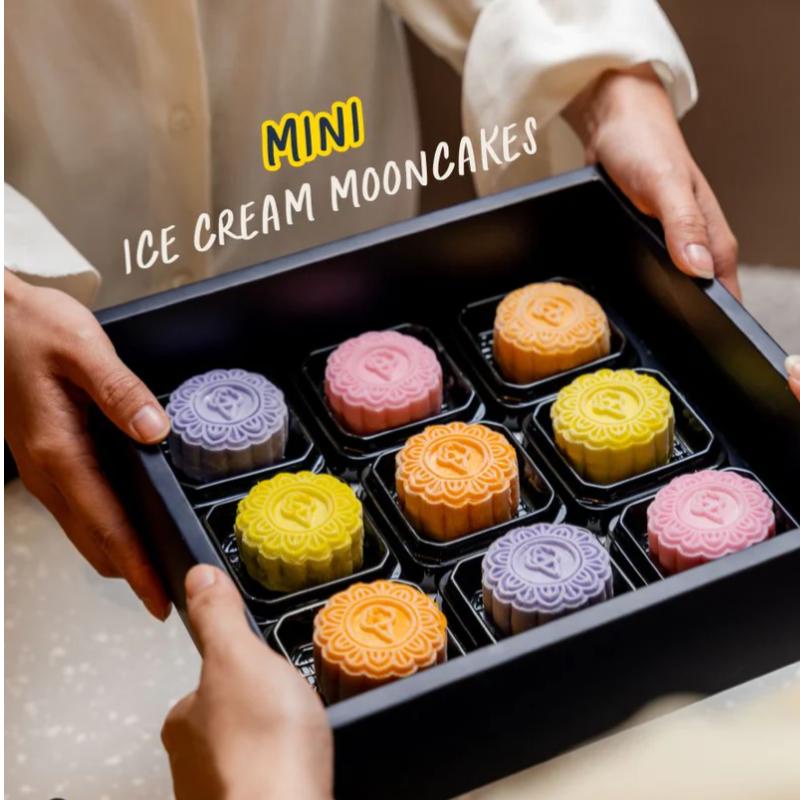Inside Scoops selection of ice cream mooncakes with unique flavours