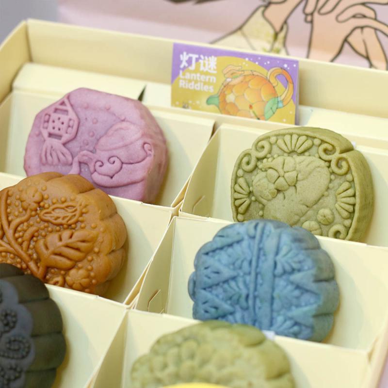 The colourful mooncakes available in Purple Cane are mostly infused with tea perfect for tea lovers