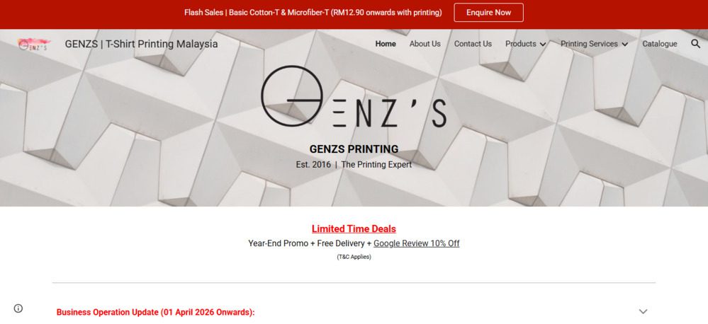 GENZS Printing Malaysia