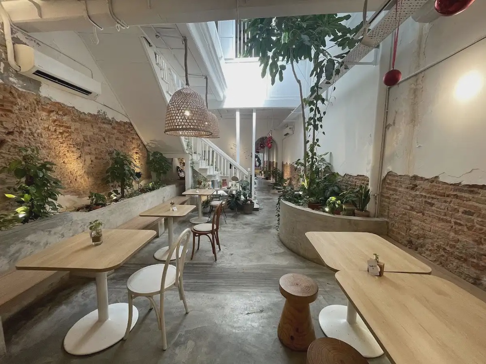 PACE Coffee Beach Street George Town Penang library style brunch cafe