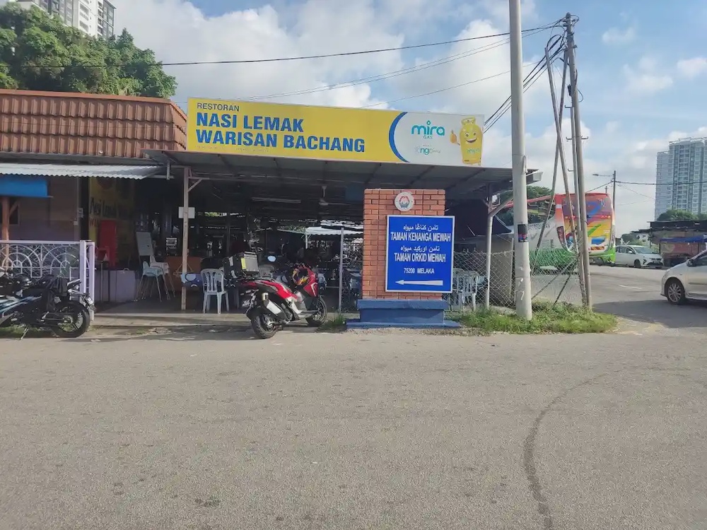 Nasi Lemak Warisan Bachang Melaka morning warung breakfast