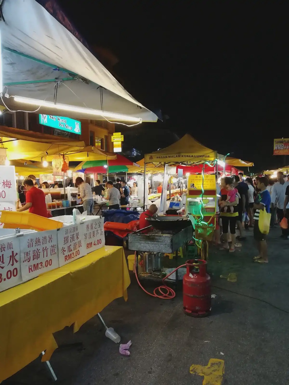 Setia Alam night market Shah Alam Selangor Saturday pasar malam