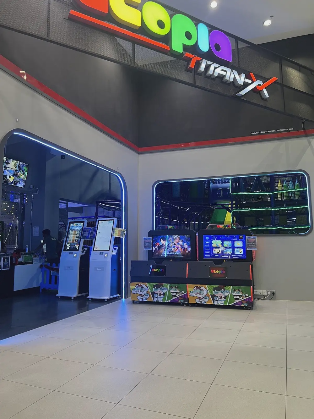 Utopia Titan X Theme Park Paradigm Mall Johor Bahru indoor rides