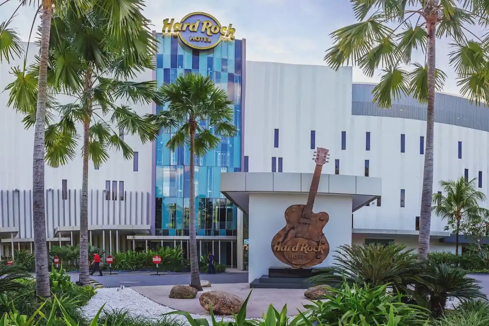 Hard Rock Hotel Penang Batu Ferringhi lagoon pool beachfront