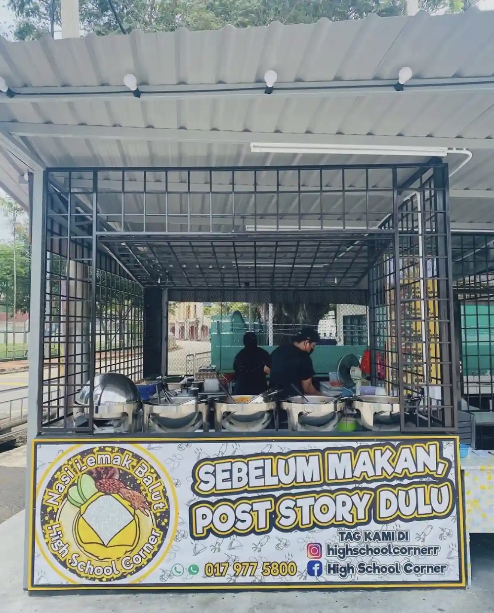 Nasi Lemak Balut Banda Hilir Melaka wrapped paper parcel supper