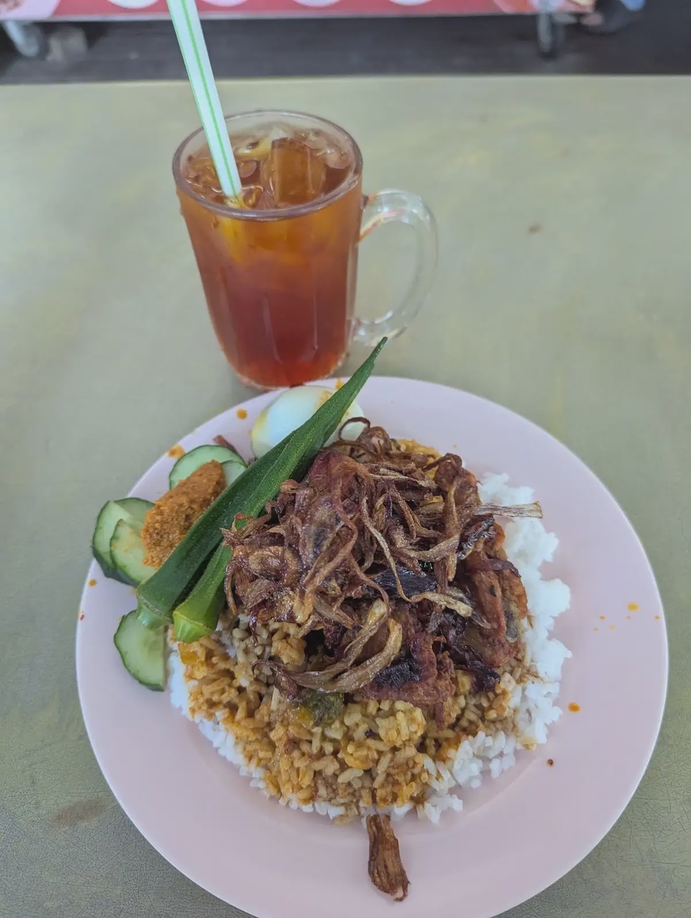 Nasi Kandar Gerbang Malam Ipoh Medan Selera night stall daging masak kicap