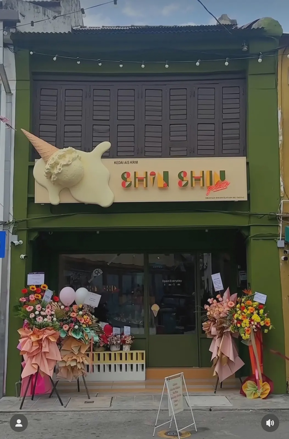 Shin Shin Gelato Love Lane George Town Penang artisan gelato