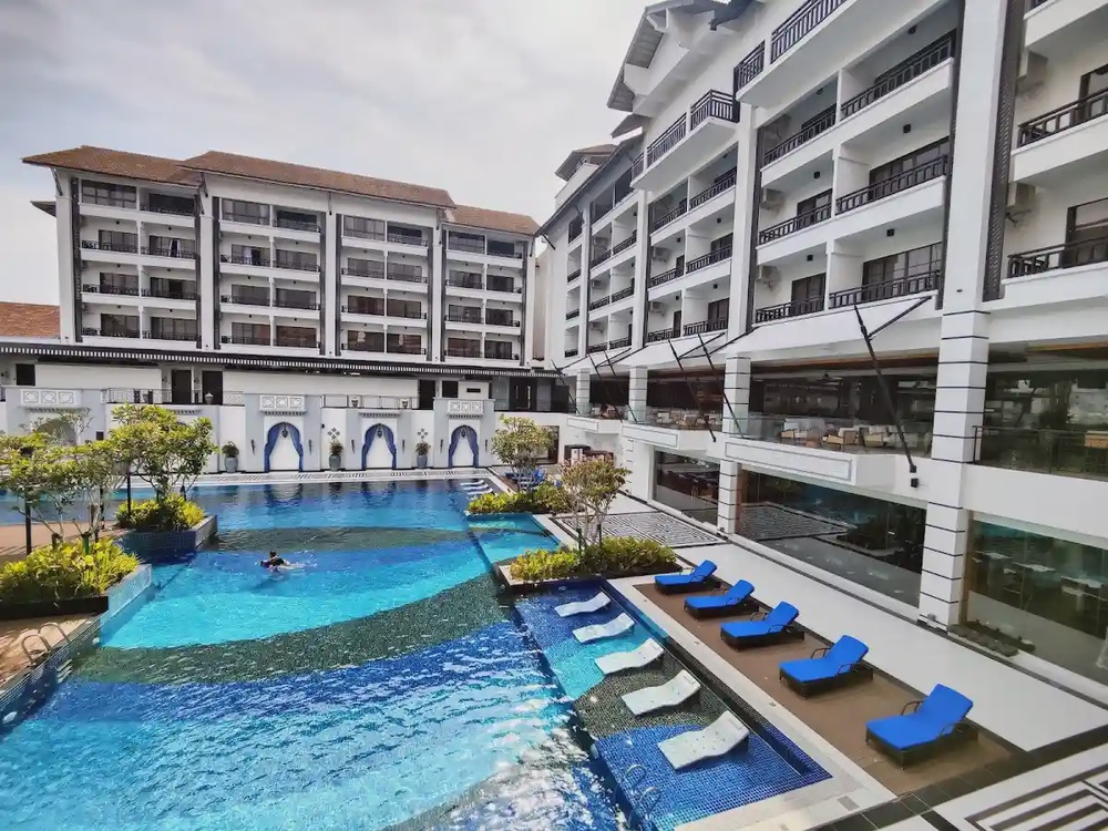Bertam Resort Water Park Penang Kepala Batas family pool slides
