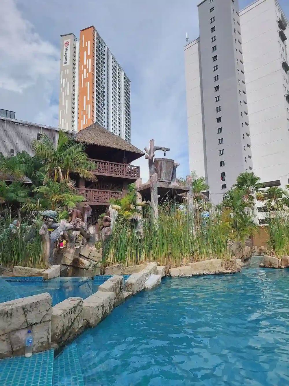 Laguna Waterpark Perai Penang neighbourhood splash pool slides
