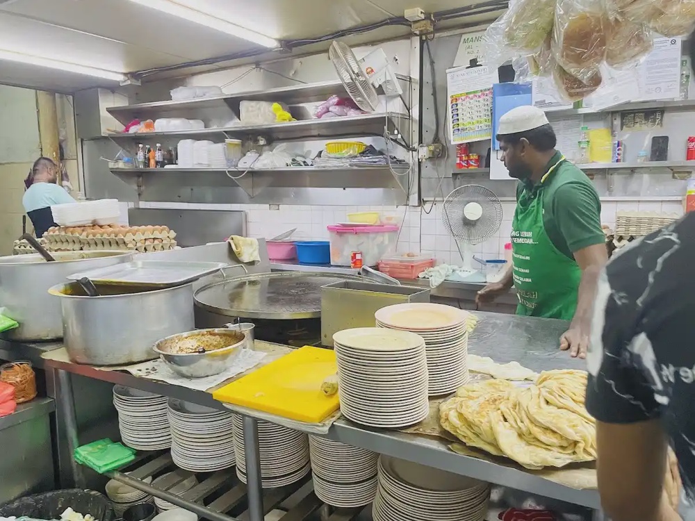 Mansion Tea Stall Al-Amna Masjid India mamak breakfast Kuala Lumpur